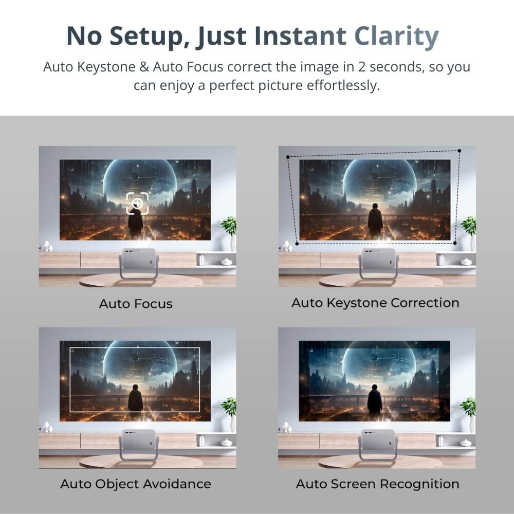 Smart Projector - 2K, 120" | Immersive Cinema