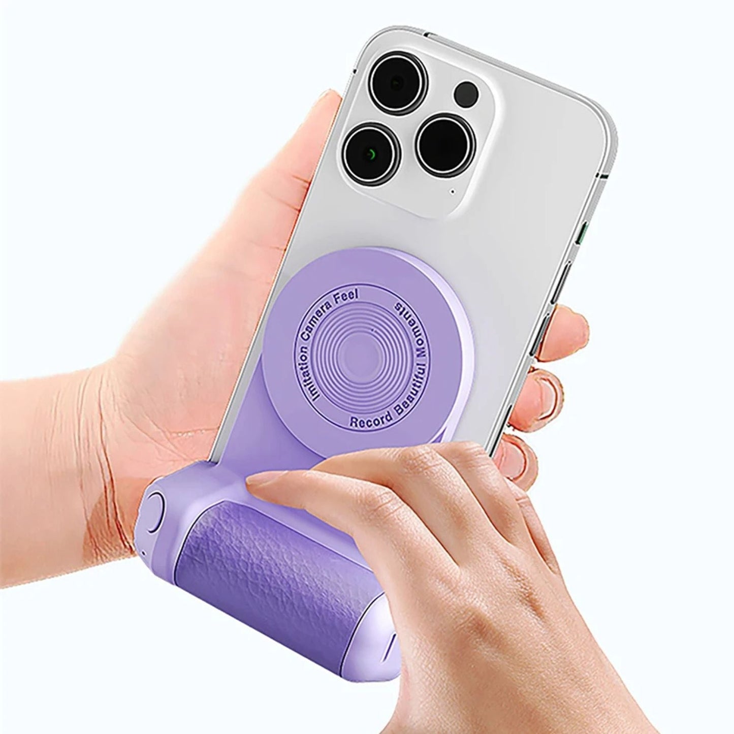 MagSafe Camera Grip - Wireless Charging, Purple | Stability