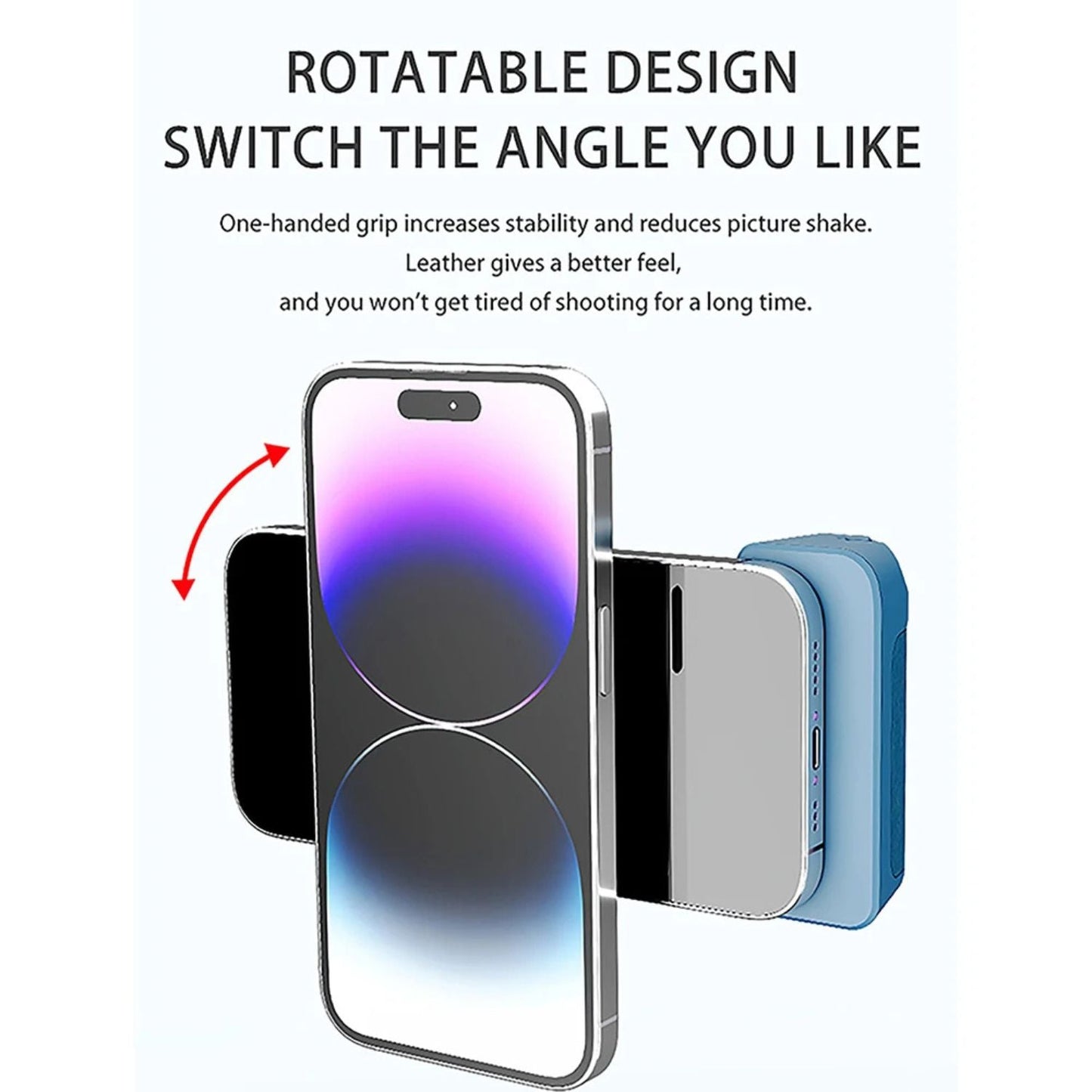 MagSafe Camera Grip - Wireless Charging, Purple | Stability