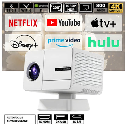 Home Cinema Projector - 1080p, Android 11 | Immersive Fun
