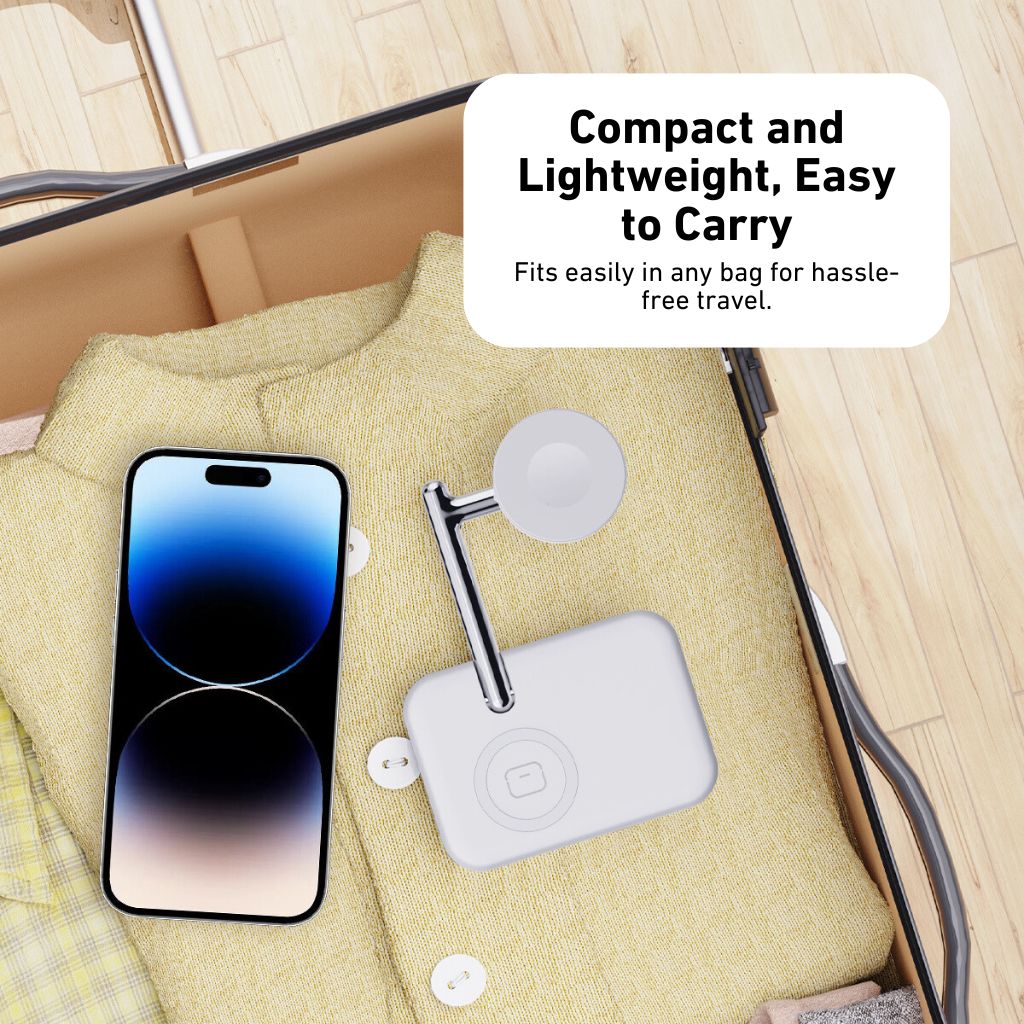 Apple Watch AirPods Charger - Fast Wireless, Foldable | Declutter