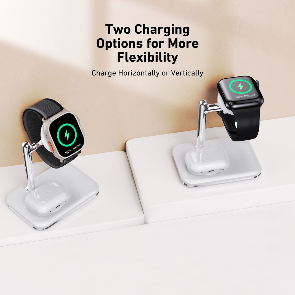 Apple Watch AirPods Charger - Fast Wireless, Foldable | Declutter