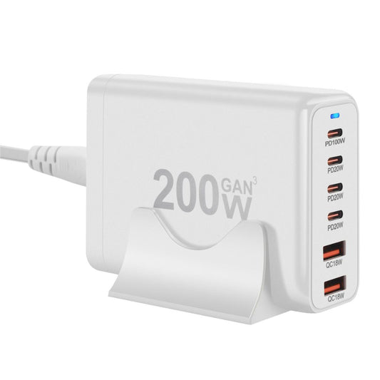 200W GaN Charger - 6-Port USB-C PD | Fast Charging