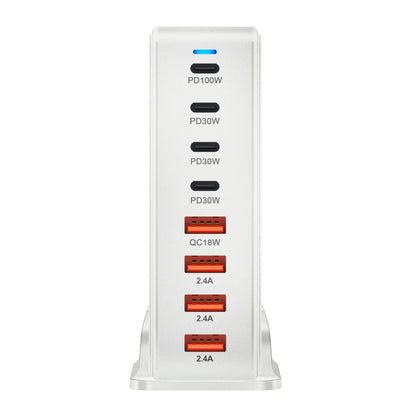 240W GaN Charger - 8-Port USB-C, Fast Charge | Compact