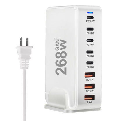 268W GaN Charger - 8-Port USB-C | Fast Charging
