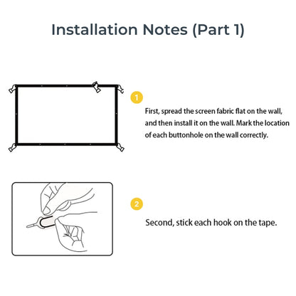 Portable Projector Screen - 100 Inch, Anti-Glare | Immersive
