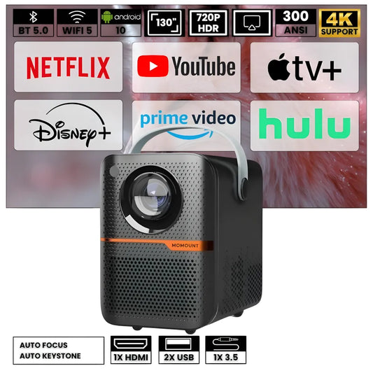 Portable Android Projector - 6K, Autofocus | Cinema Anywhere