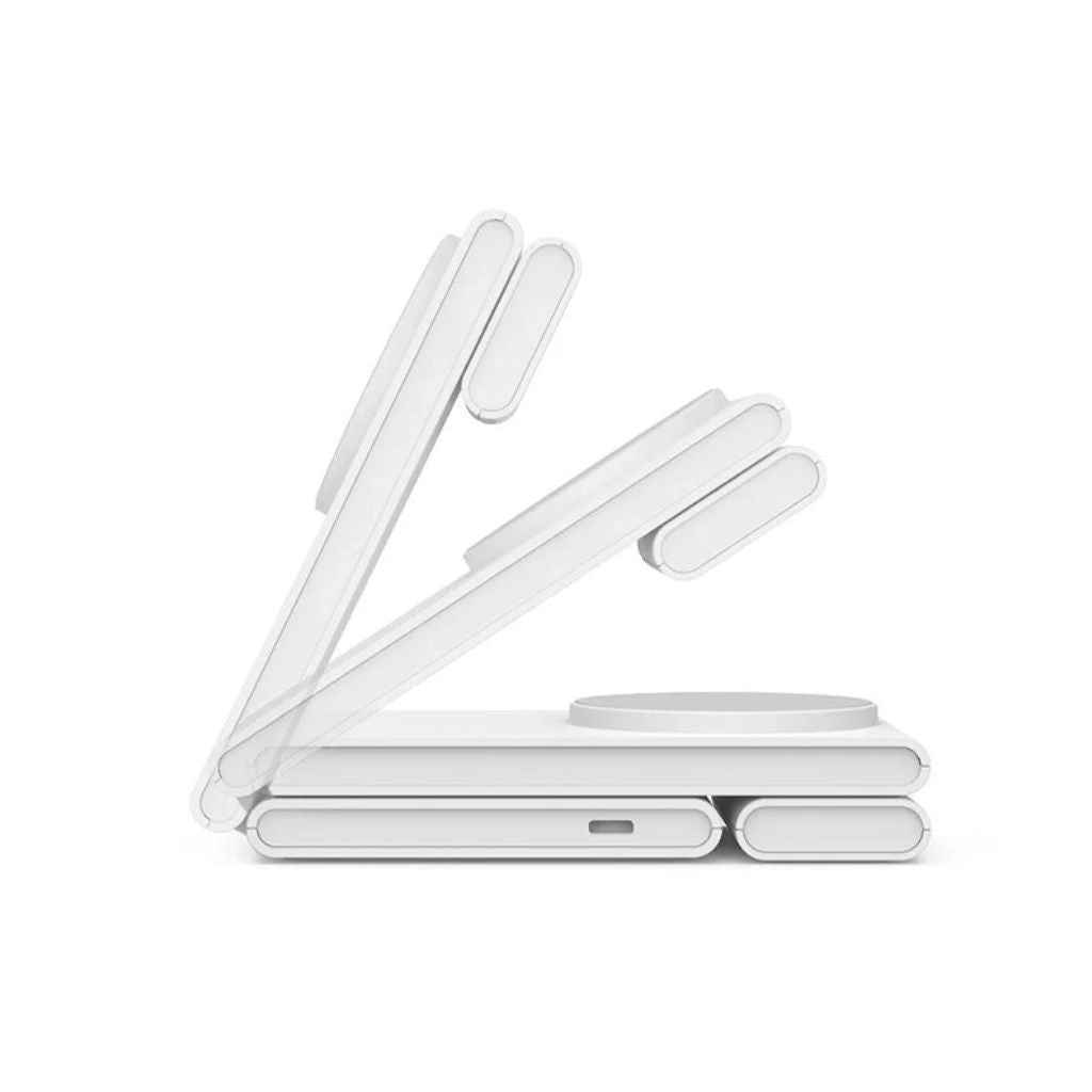 3 in 1 Wireless Charger - Foldable White | Fast Charge