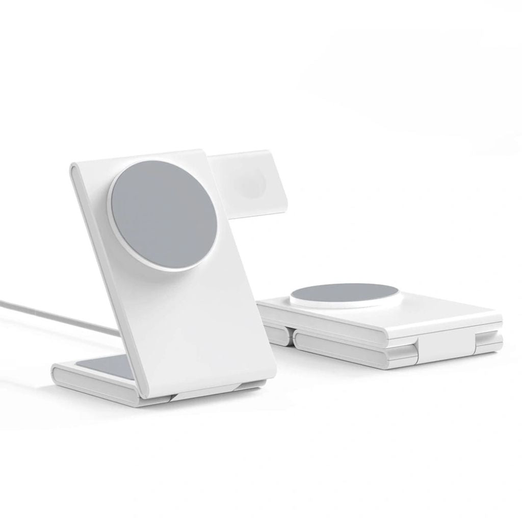 3 in 1 Wireless Charger - Foldable White | Fast Charge