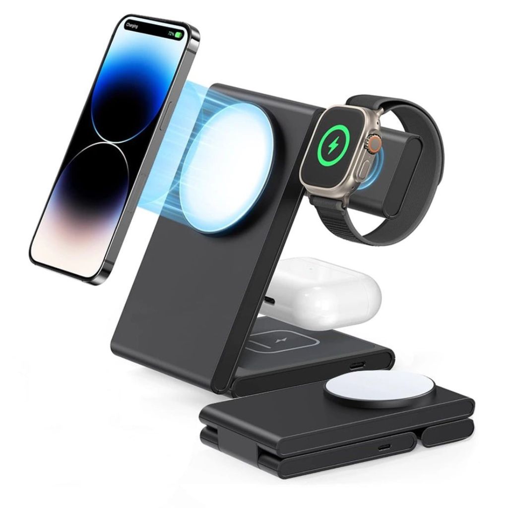 3 in 1 Wireless Charger - Foldable White | Fast Charge