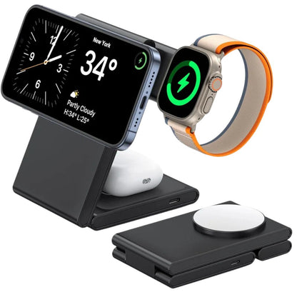 3 in 1 Wireless Charger - Foldable White | Fast Charge