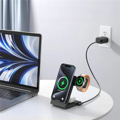 3 in 1 Wireless Charger - Foldable White | Fast Charge