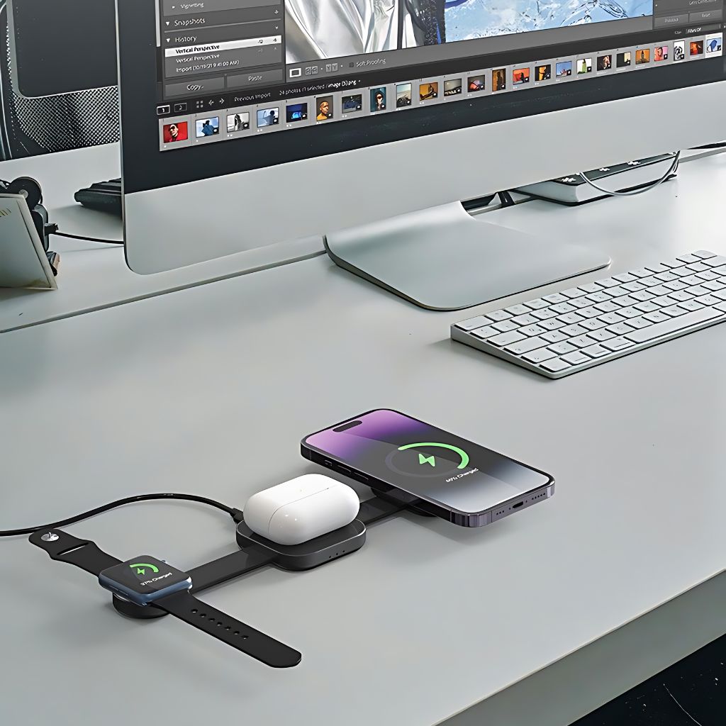 Apple MagSafe Charger - 3-in-1, Foldable | Portable