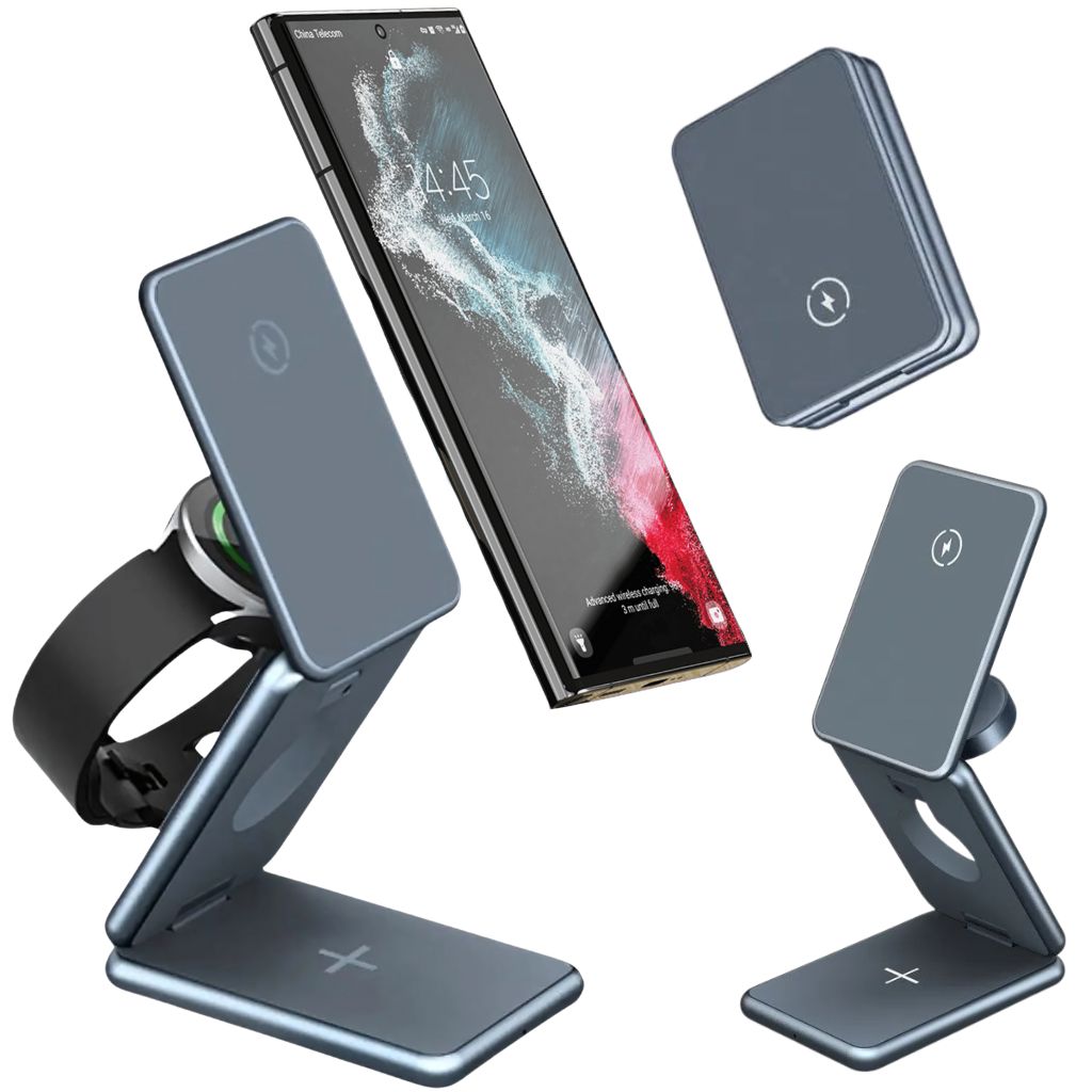 Foldable Wireless Charger - 3-in-1, MagSafe | Portable