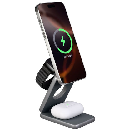 Foldable 3-in-1 MagSafe Charger - Portable, Fast | Declutter