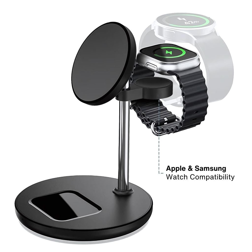 3-in-1 Wireless Charger - Magnetic, 15W | Declutter