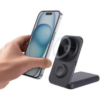 3-in-1 Wireless Charger - Qi2 MagSafe, 8000mAh | Fast Charging