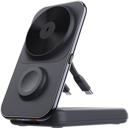 3-in-1 Wireless Charger - Qi2 MagSafe, 8000mAh | Fast Charging