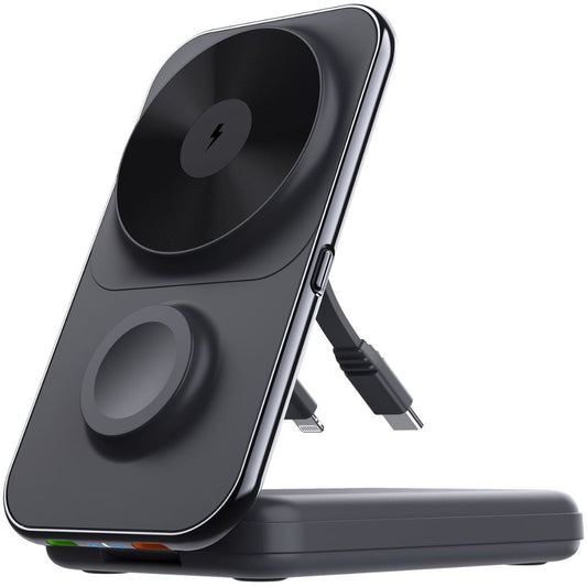 3-in-1 Wireless Charger - Qi2 MagSafe, 8000mAh | Fast Charging
