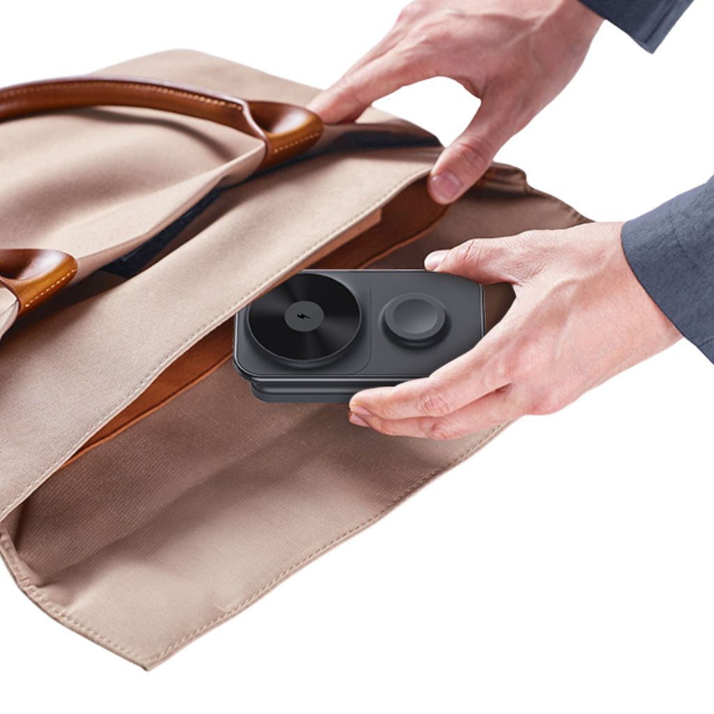 3-in-1 Wireless Charger - Qi2 MagSafe, 8000mAh | Fast Charging