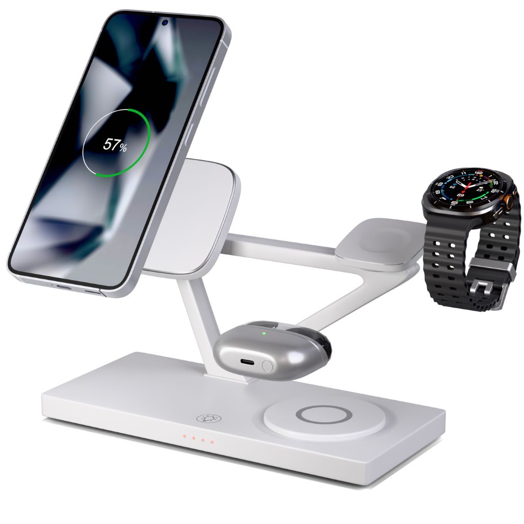 Samsung 3 in 1 Charger - Wireless, White | Declutter Space