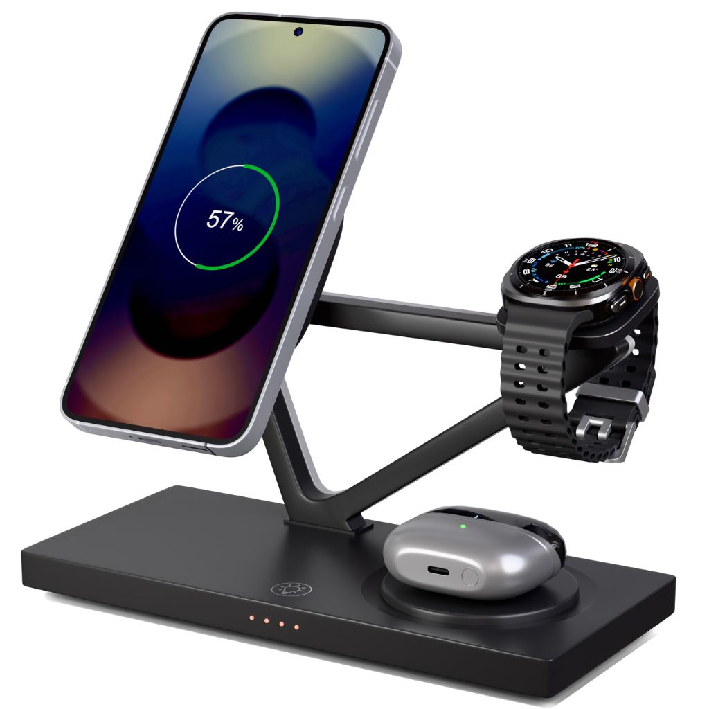 Samsung 3 in 1 Charger - Wireless, White | Declutter Space