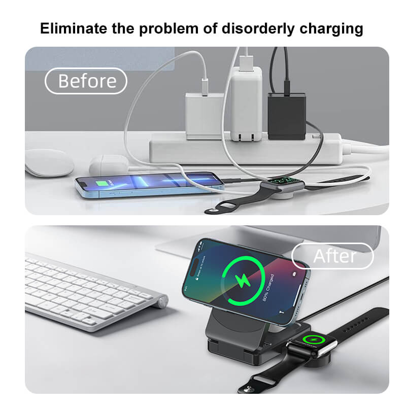 Qi2 3-in-1 Foldable Charger - Fast Charge, Portable | Apple