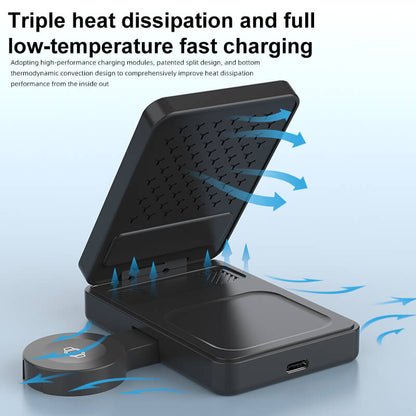 Qi2 3-in-1 Foldable Charger - Fast Charge, Portable | Apple