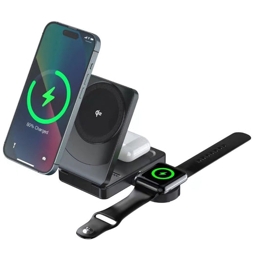 Qi2 3-in-1 Foldable Charger - Fast Charge, Portable | Apple