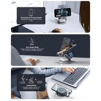 Apple Charging Station - Foldable, 3-in-1 | Clutter-Free