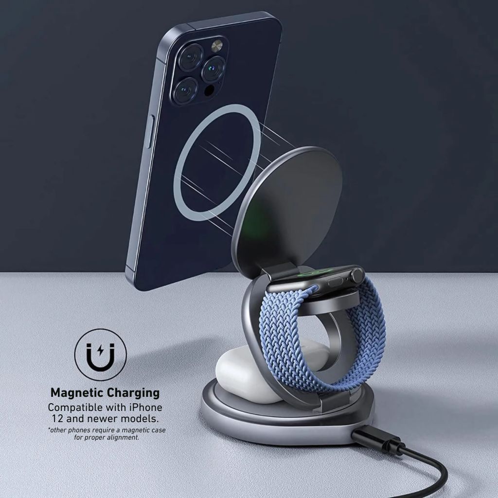 Apple 3 in 1 Charger - Foldable, Fast | Clutter-Free