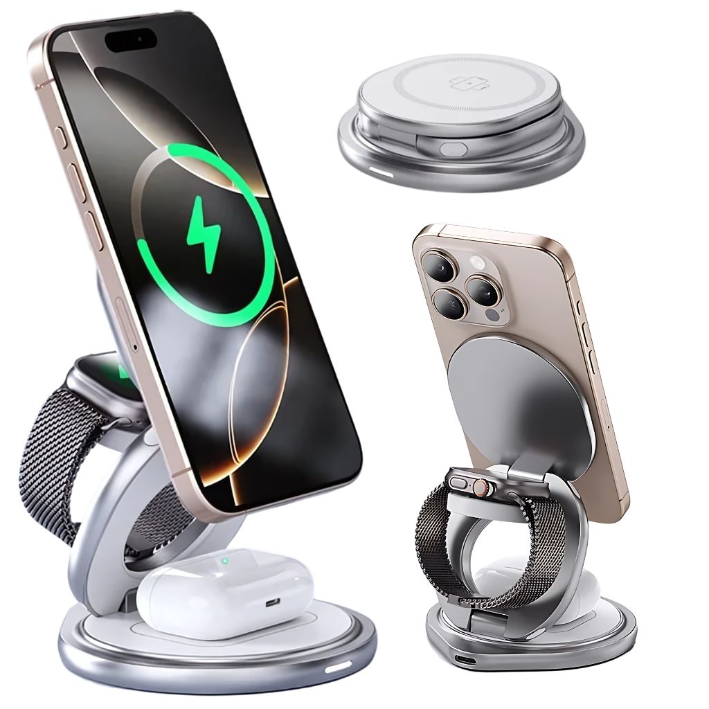 Apple 3 in 1 Charger - Foldable, Fast | Clutter-Free
