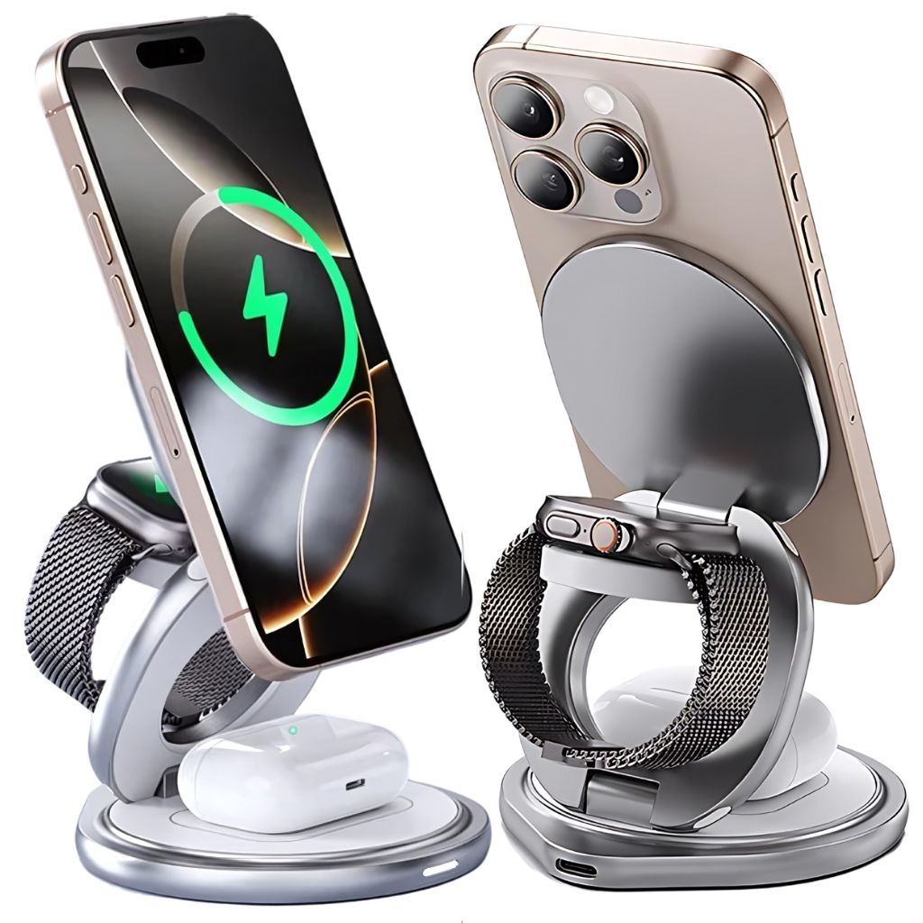 Apple 3 in 1 Charger - Foldable, Fast | Clutter-Free