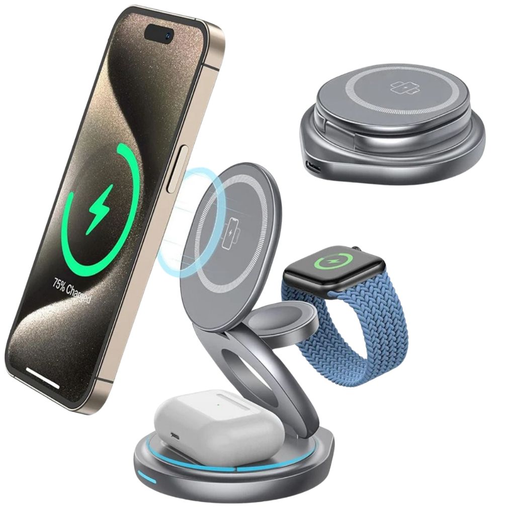 Apple 3 in 1 Charger - Foldable, Fast | Clutter-Free