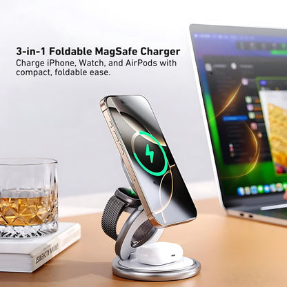 Apple 3 in 1 Charger - Foldable, Fast | Clutter-Free