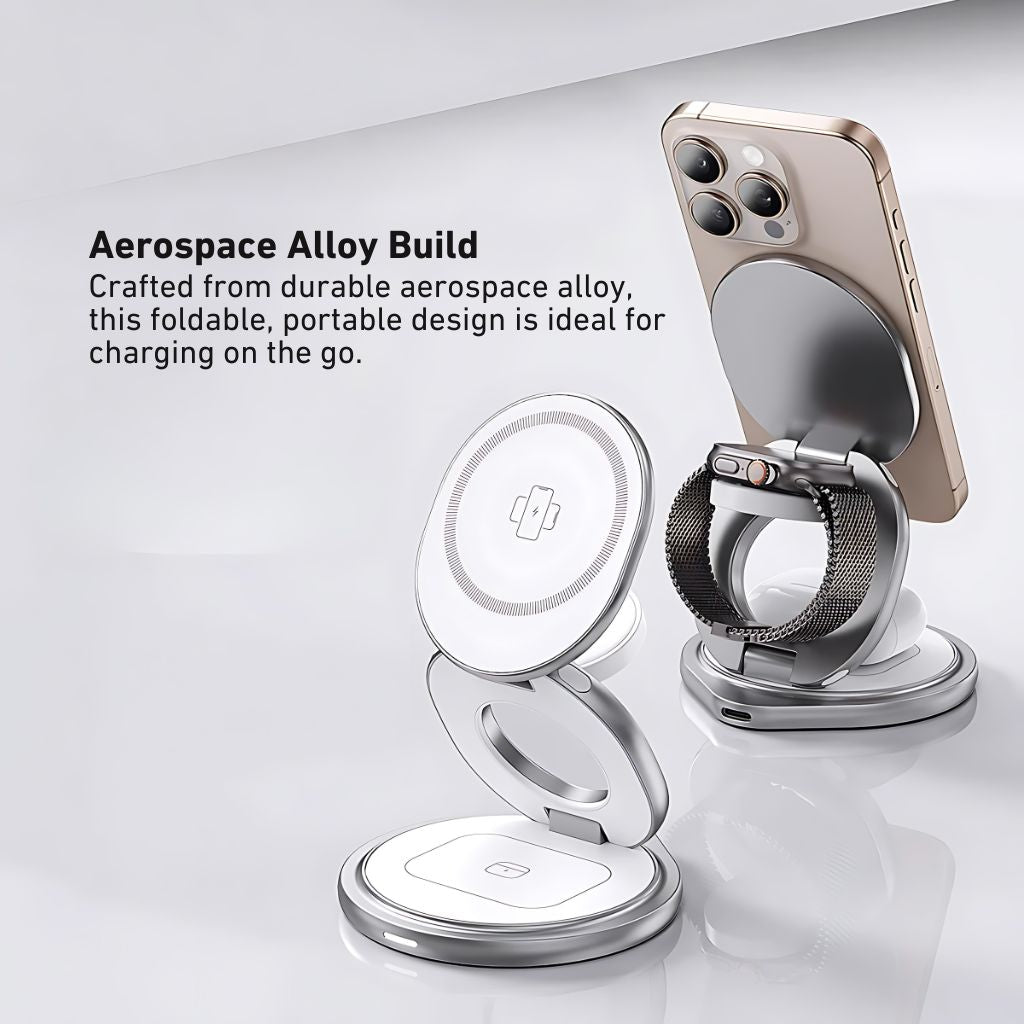 Apple 3 in 1 Charger - Foldable, Fast | Clutter-Free