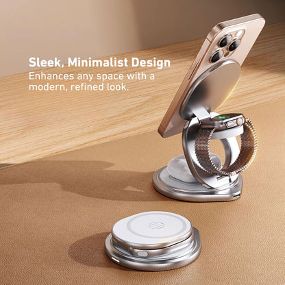 Apple 3 in 1 Charger - Foldable, Fast | Clutter-Free