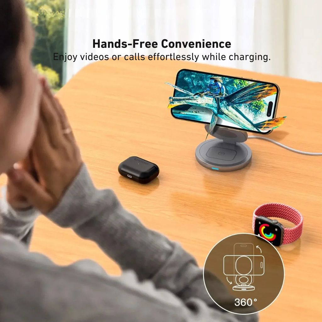 Apple 3 in 1 Charger - Foldable, Fast | Clutter-Free