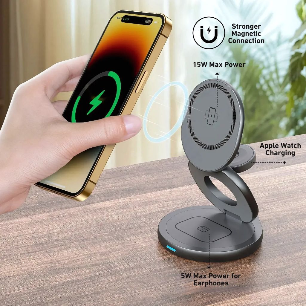 Apple 3 in 1 Charger - Foldable, Fast | Clutter-Free