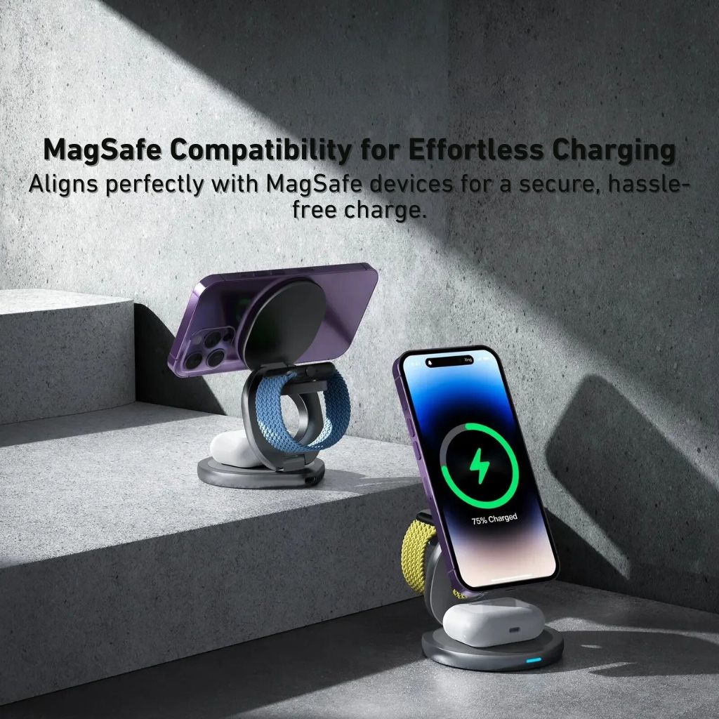 Apple 3 in 1 Charger - Foldable, Fast | Clutter-Free