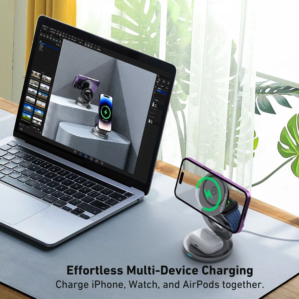 Apple 3 in 1 Charger - Foldable, Fast | Clutter-Free