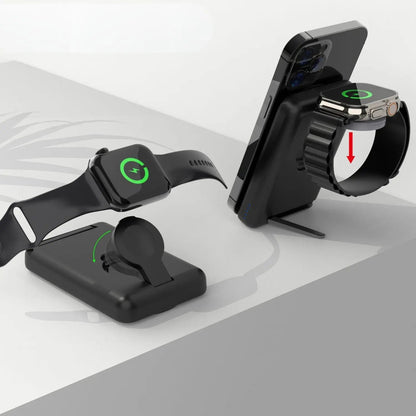 Apple charging station - 3-in-1 Wireless, 5000mAh | Travel-Friendly