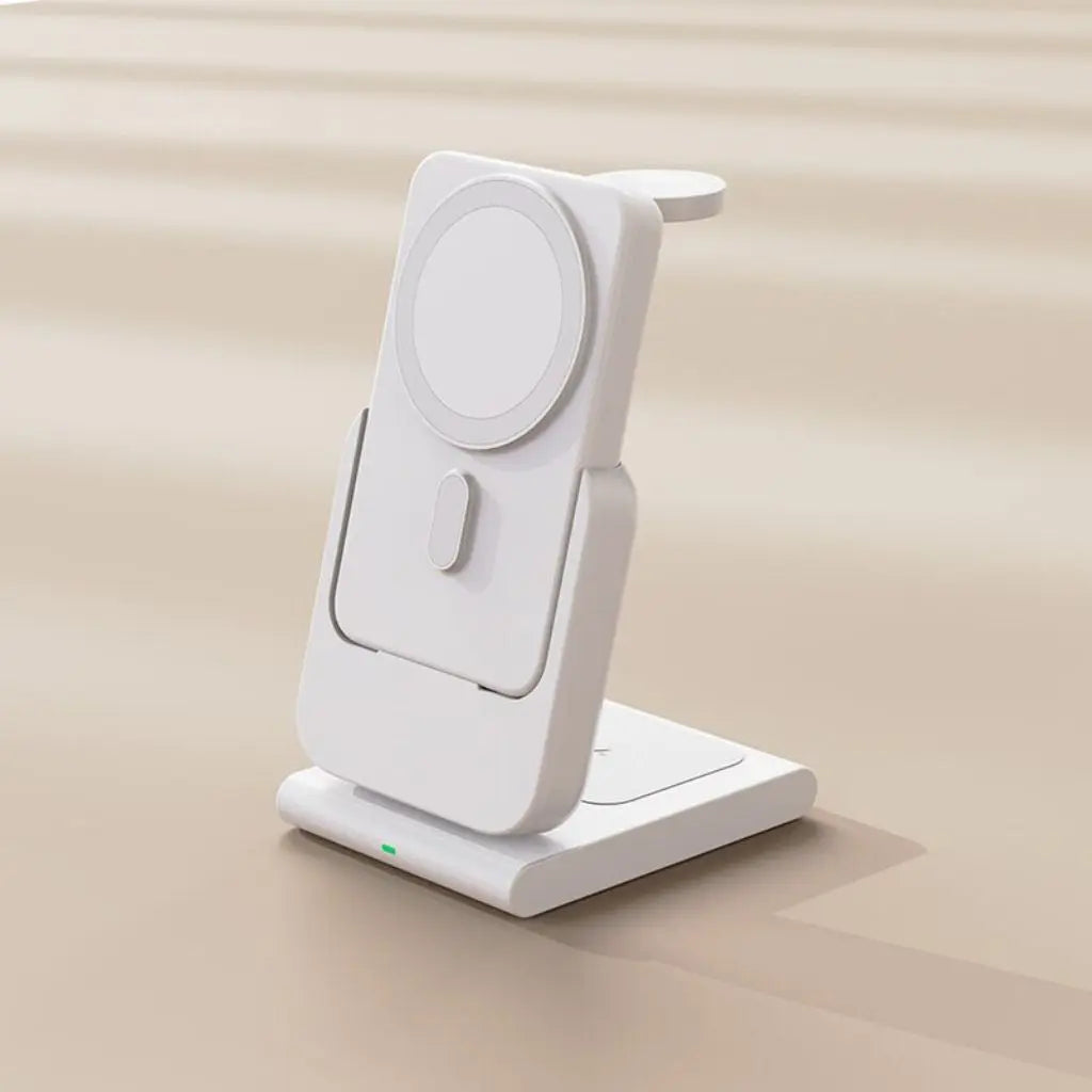 Apple charging station - 3-in-1 Wireless, 5000mAh | Travel-Friendly