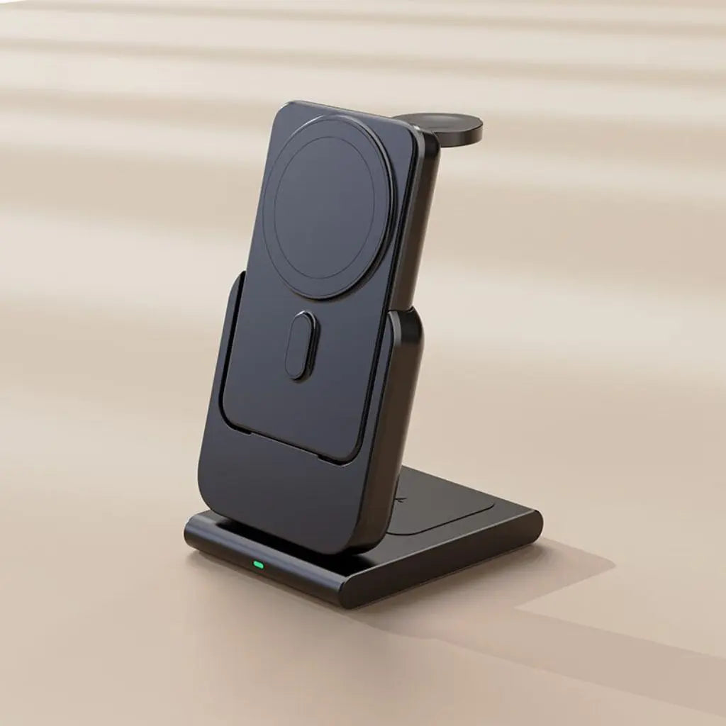 Apple charging station - 3-in-1 Wireless, 5000mAh | Travel-Friendly