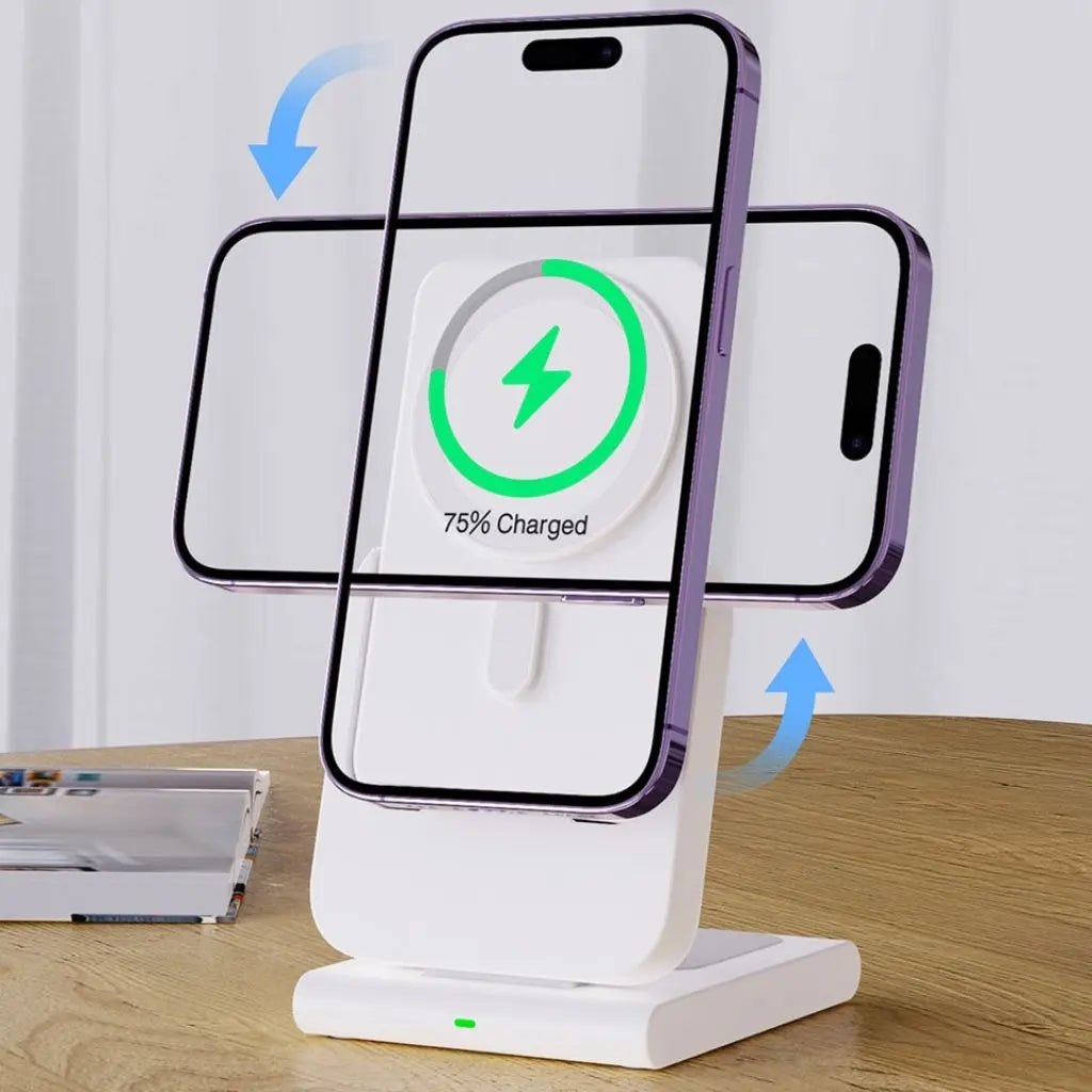Apple charging station - 3-in-1 Wireless, 5000mAh | Travel-Friendly