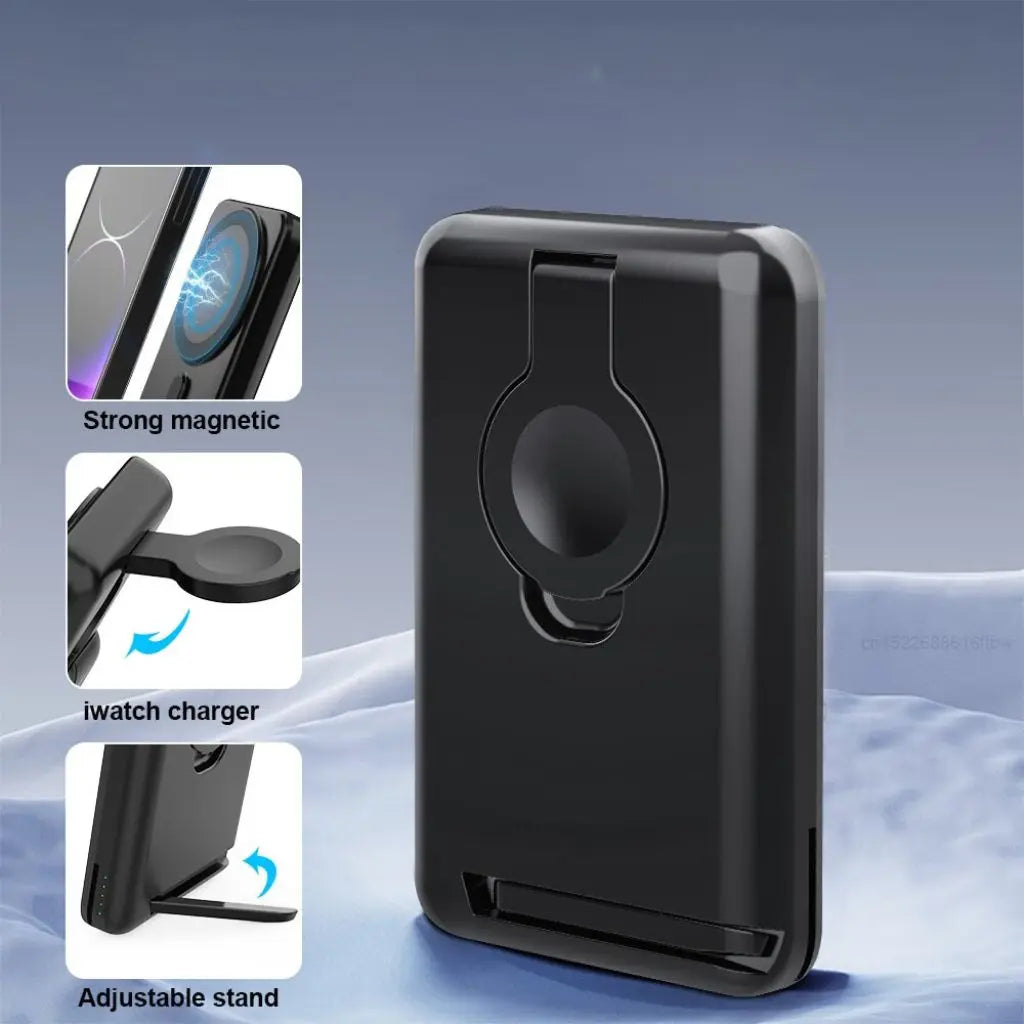 Apple charging station - 3-in-1 Wireless, 5000mAh | Travel-Friendly