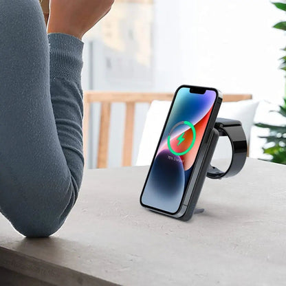 Apple charging station - 3-in-1 Wireless, 5000mAh | Travel-Friendly