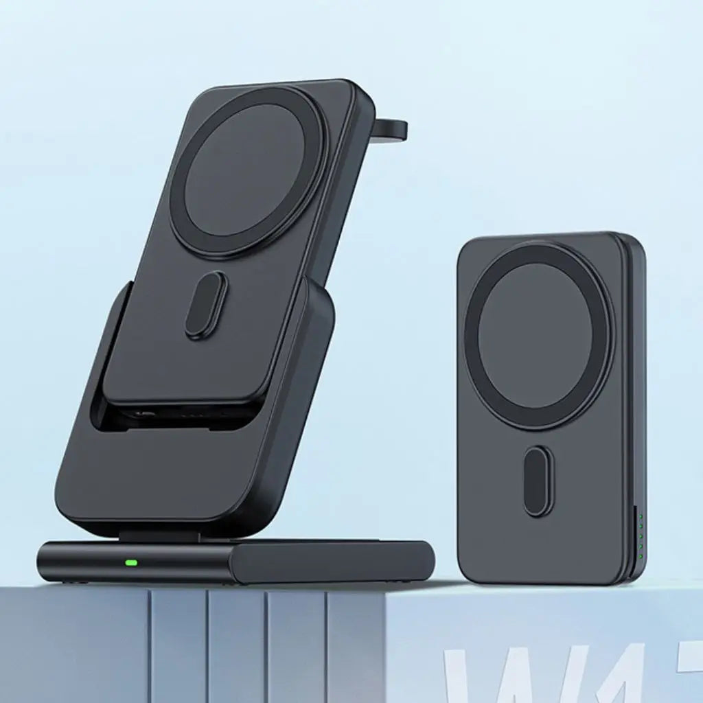 Apple charging station - 3-in-1 Wireless, 5000mAh | Travel-Friendly