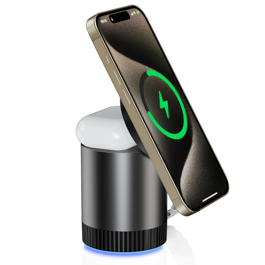 Magnetic Charger - 3-in-1 Wireless | Declutter Desk