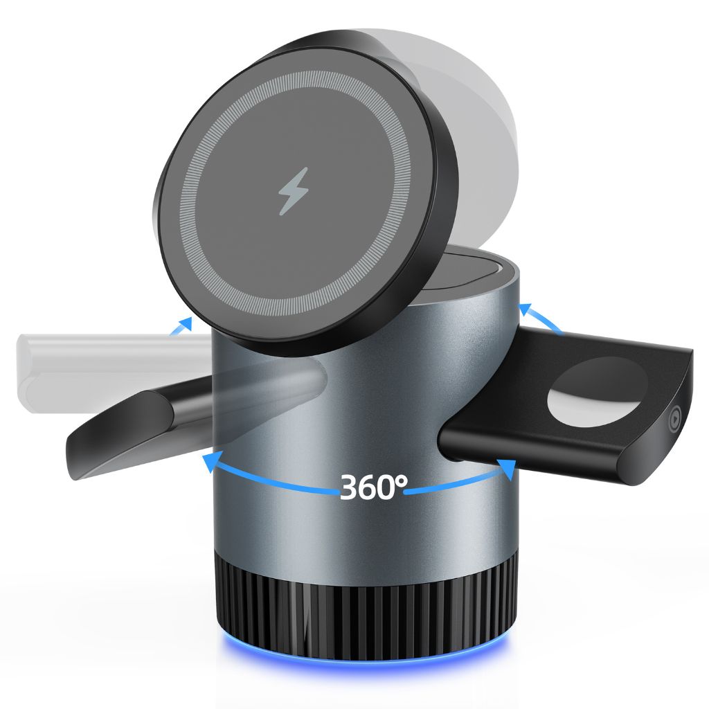 Magnetic Charger - 3-in-1 Wireless | Declutter Desk